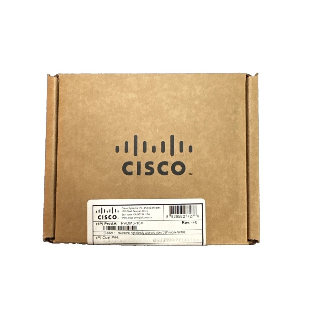 CiscoPVDM3-16 16Channel VoiceVideo DSP Module 78-19042-04 FOC19240TEU NEW SEALED